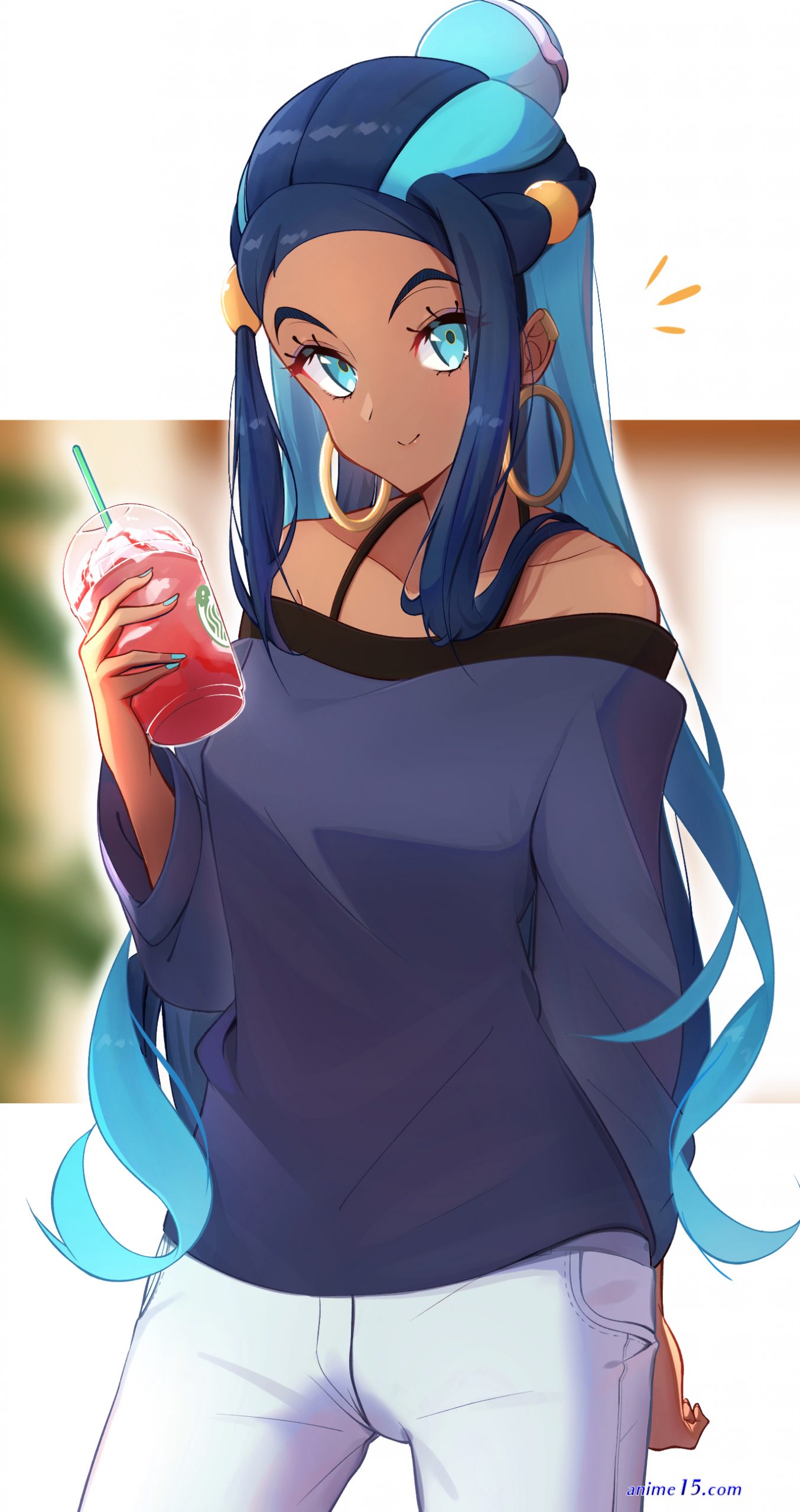 casual nessa in anime fanart