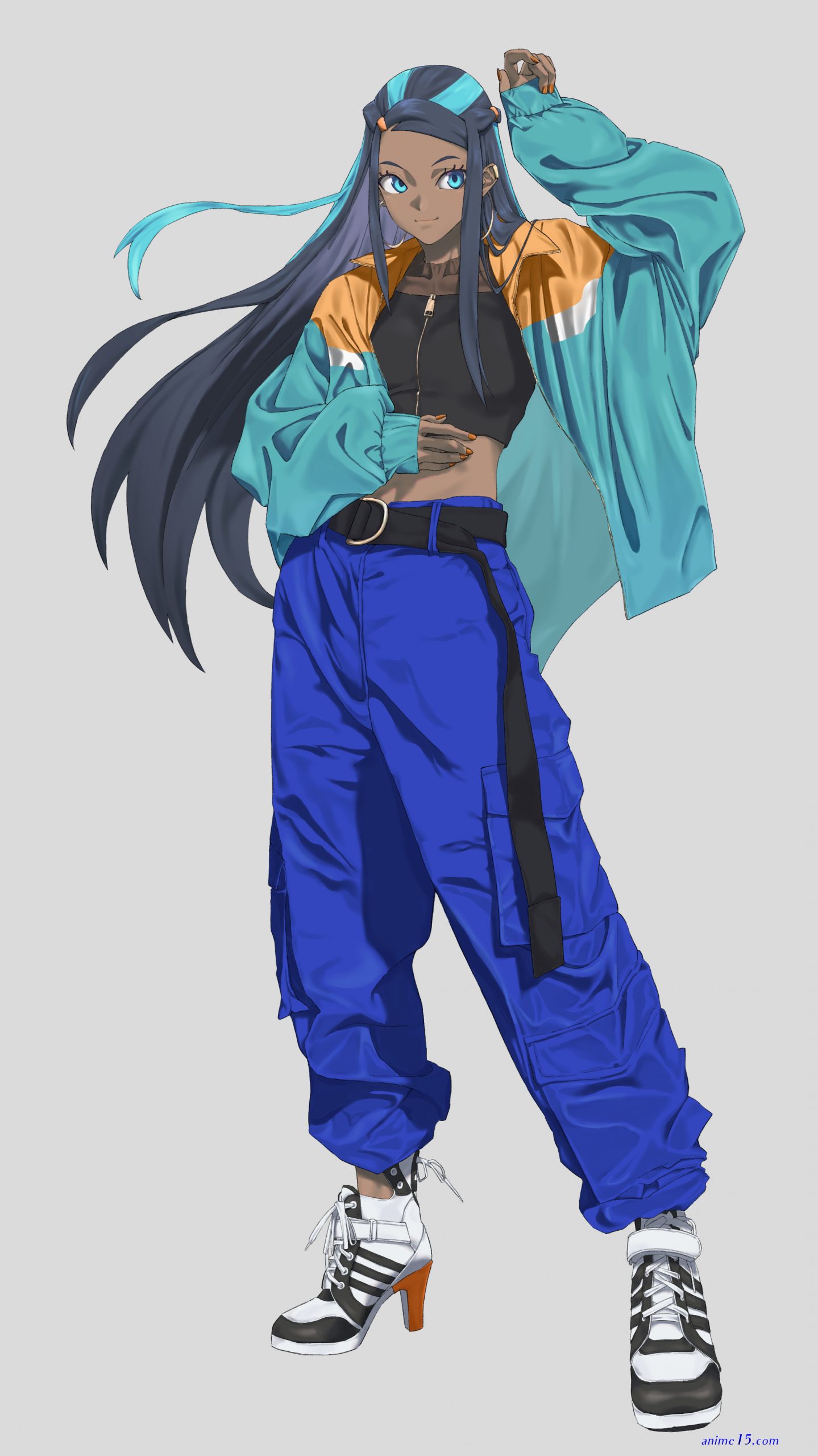 casual nessa in anime fanart