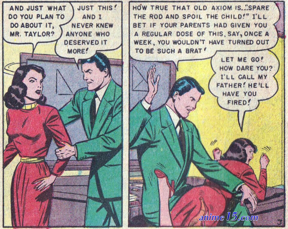 spanking comics