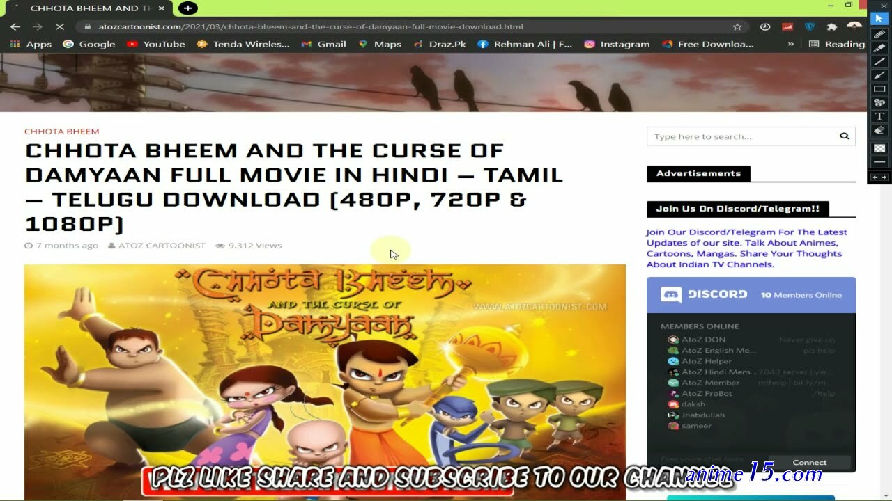 download anime movies 720p