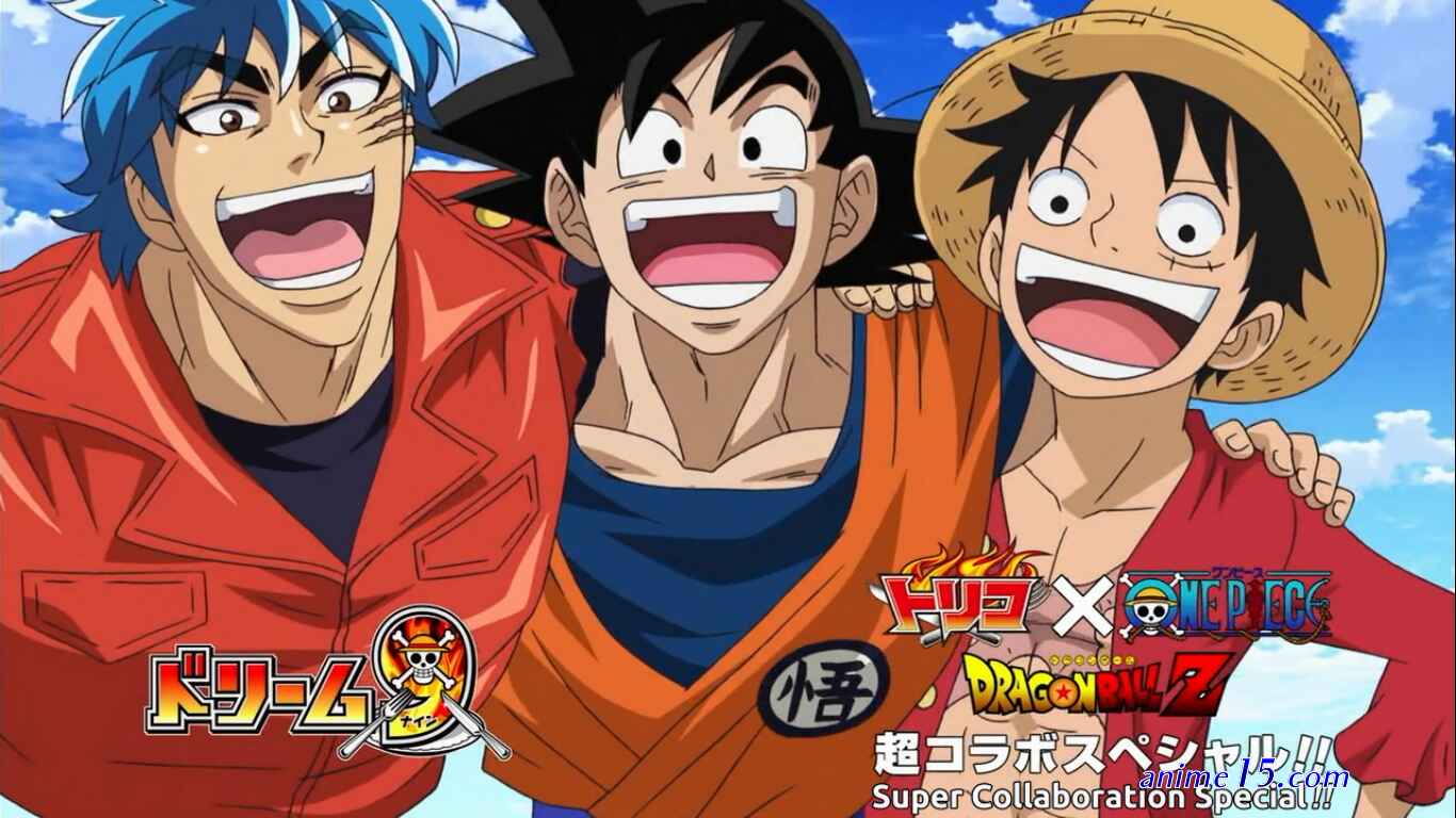 luffy x goku x toriko