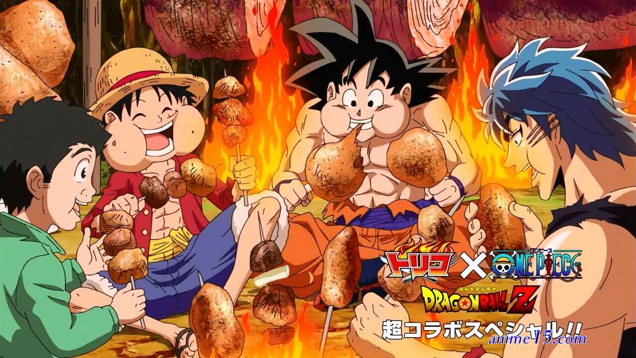 luffy x goku x toriko