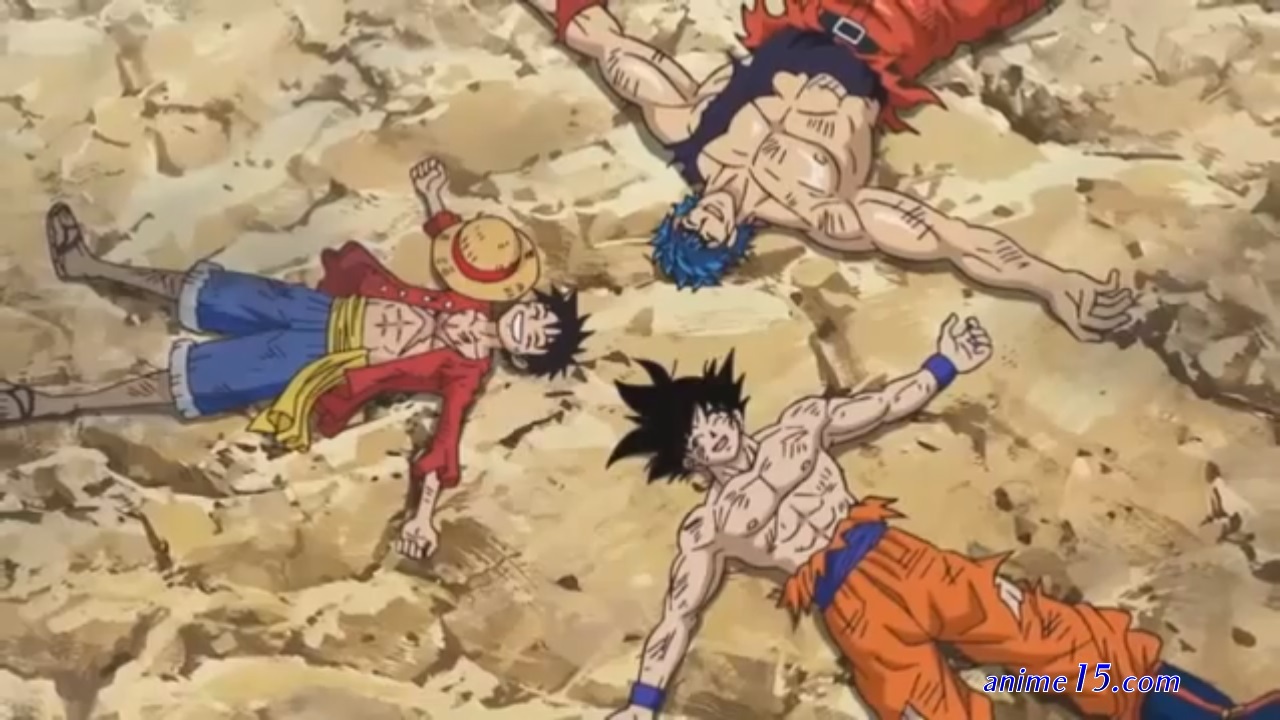 luffy x goku x toriko