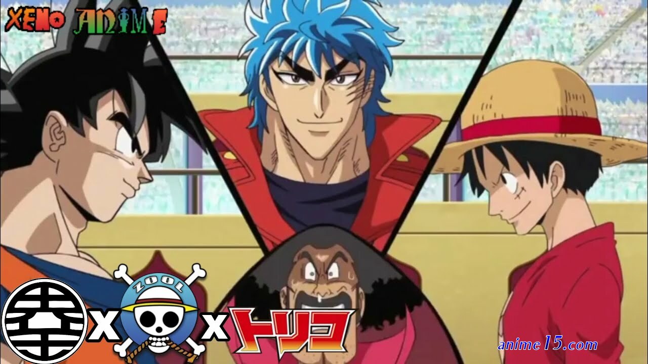 luffy x goku x toriko