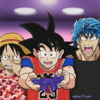 luffy x goku x toriko