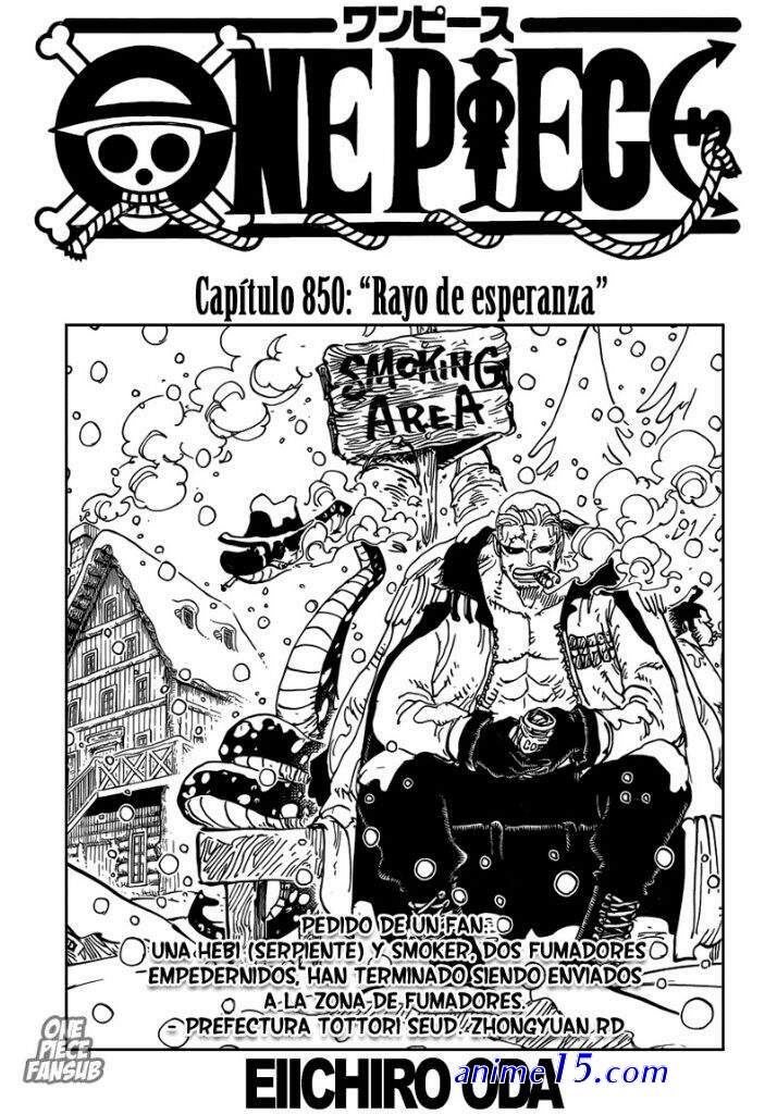 one piece capítulo 850