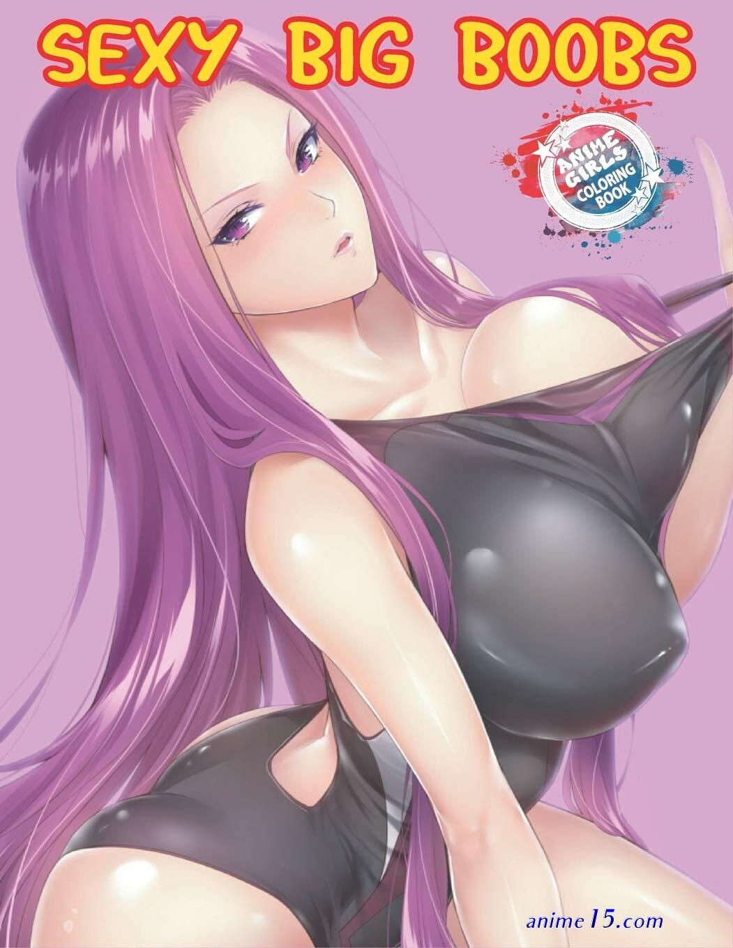 sexy anime girl with big breast in a diaper have with another sexy girl
