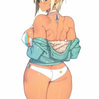 sexy anime girl with big breast in a diaper have with another sexy girl