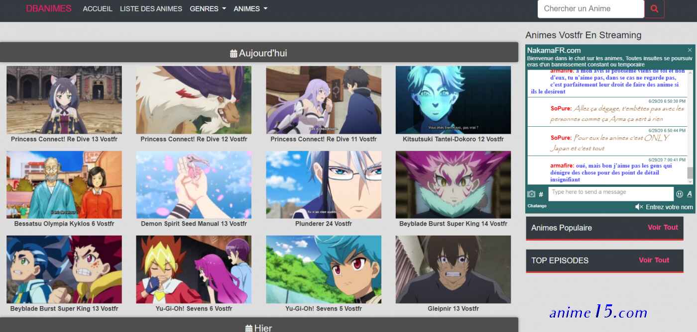 vostfr anime vf