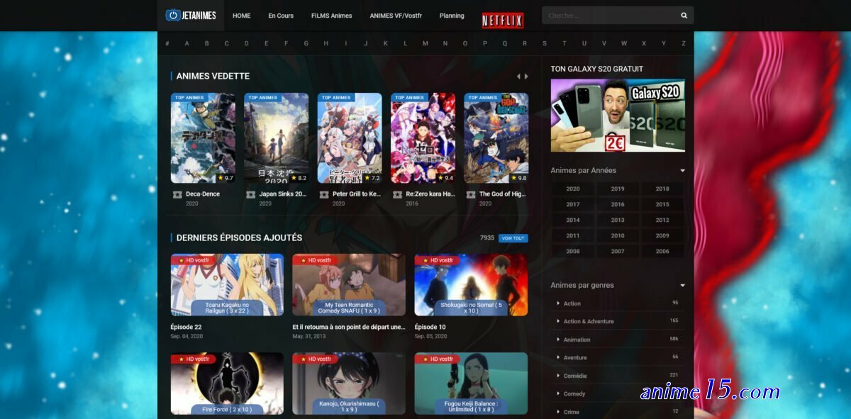 anime vostfr gratuit