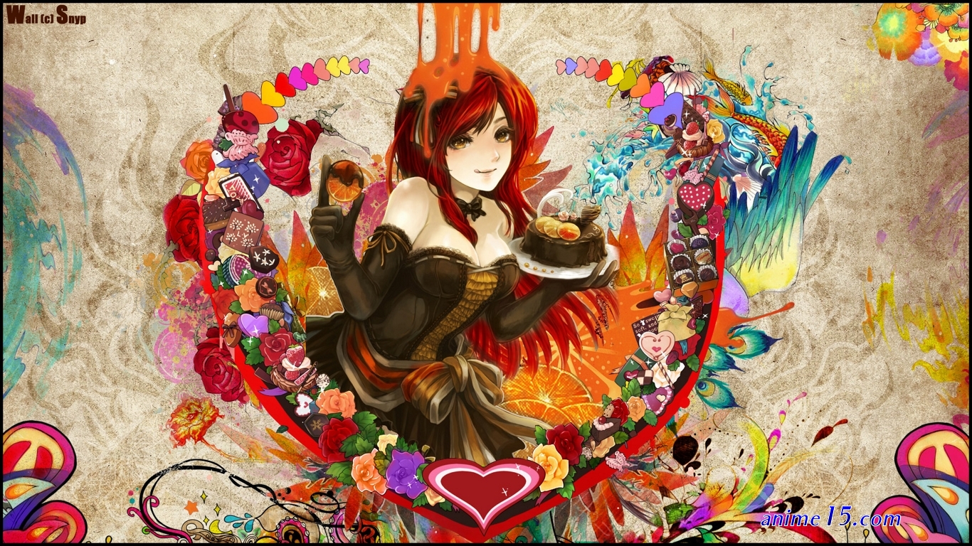 colourful anime nude