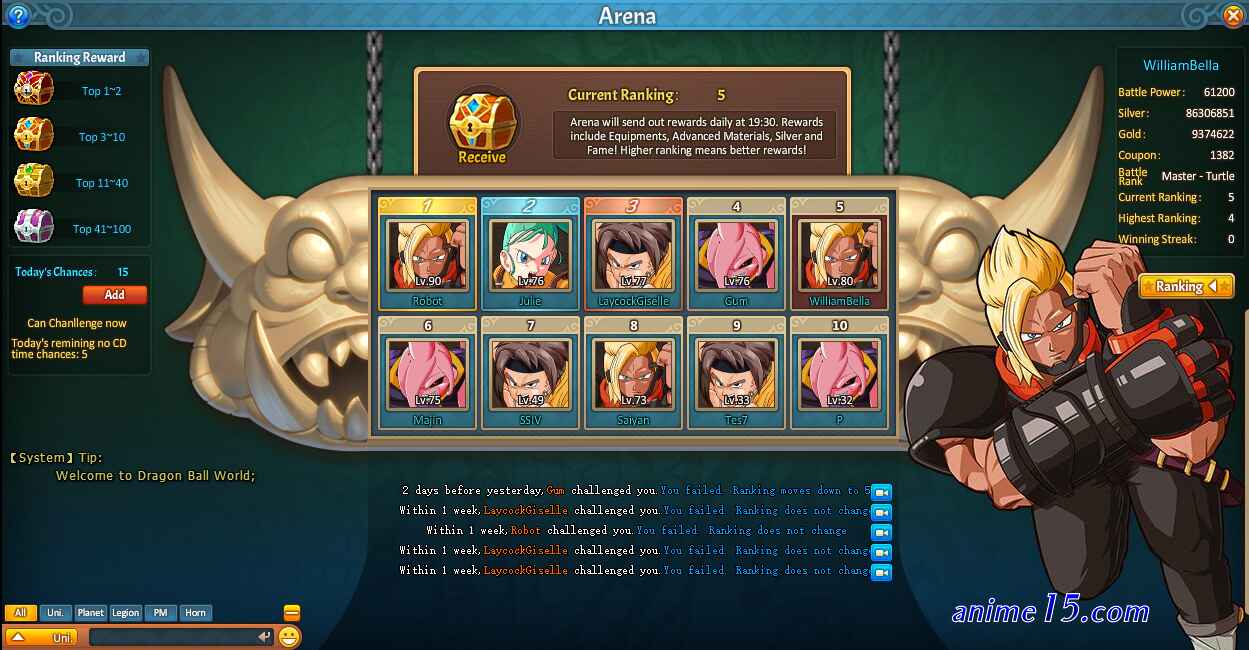 dragon bal z online