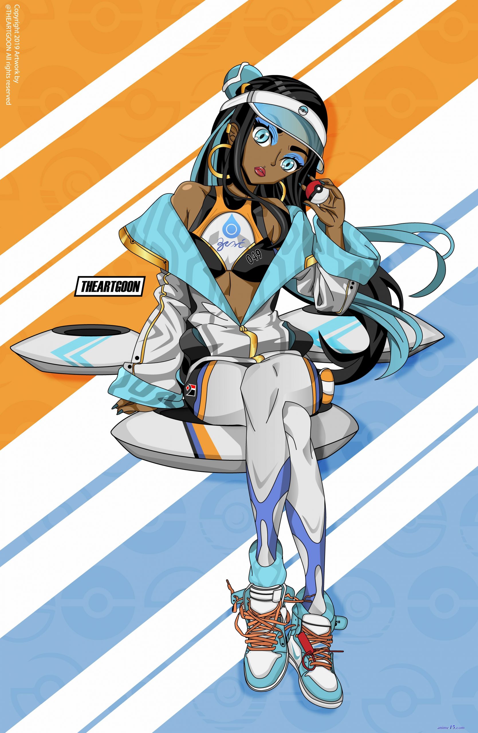 casual nessa in anime fanart