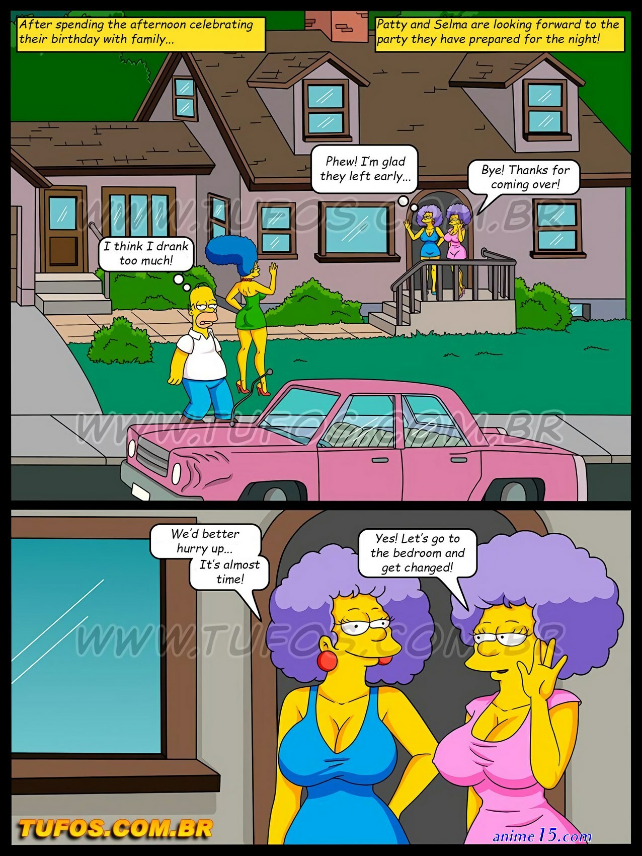 simpsons birthday bash sex comics