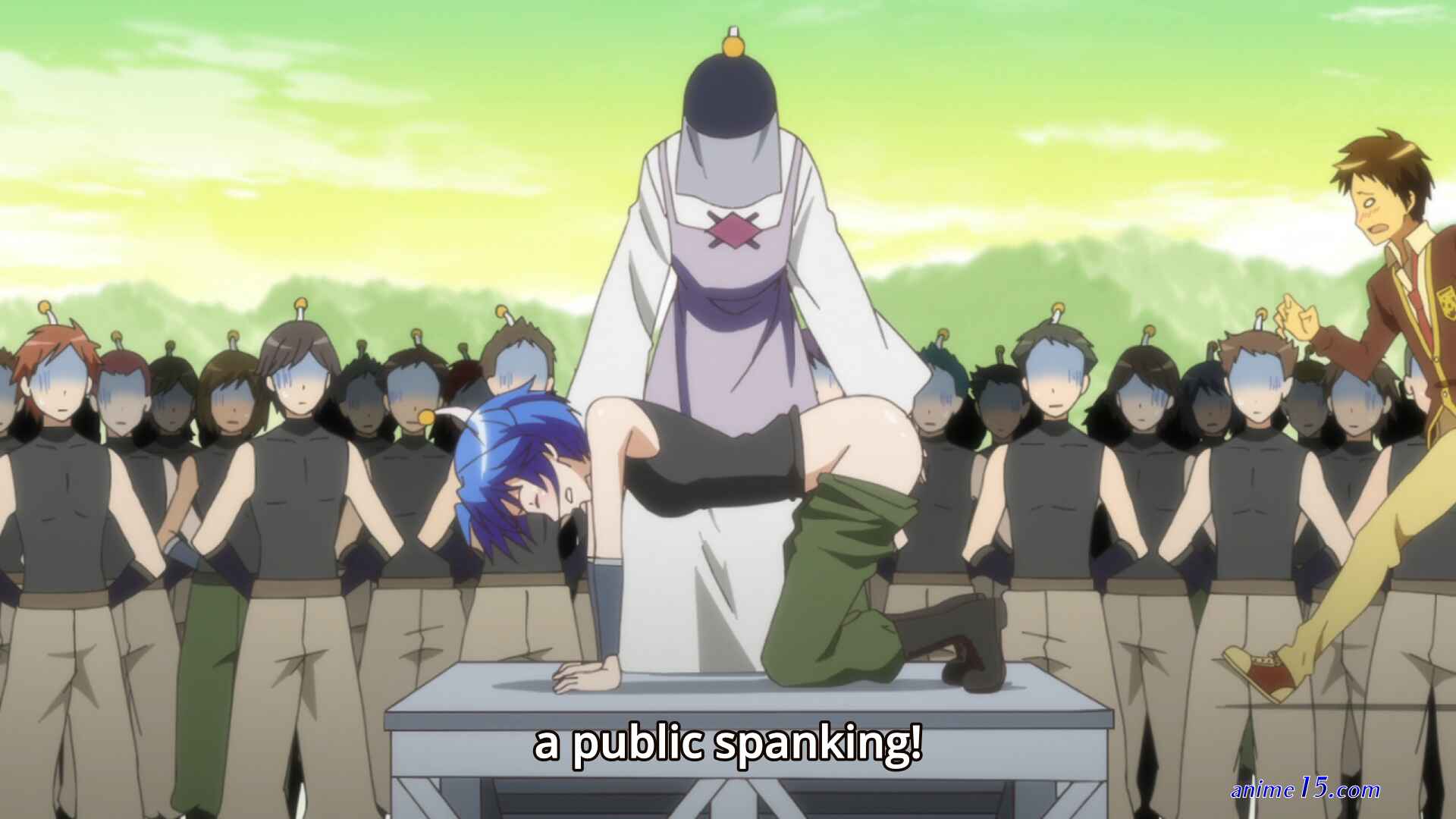 spank scene anime