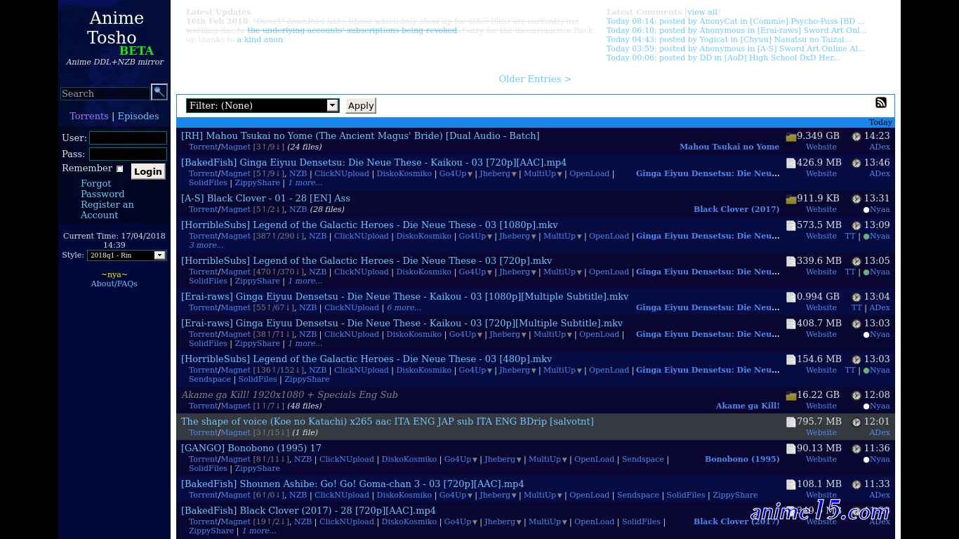 anime tosho torrent