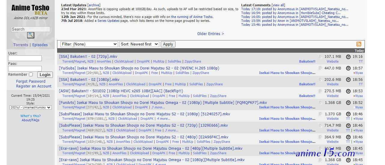 anime tosho torrent
