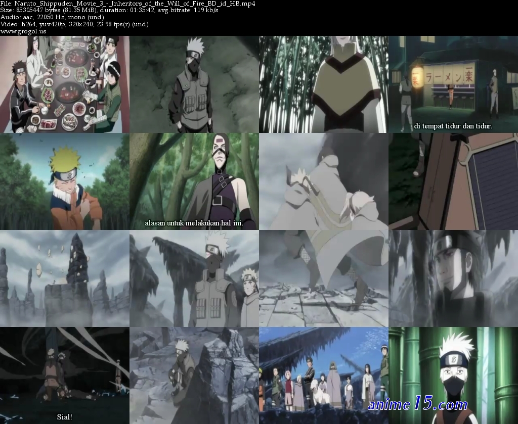 download naruto: shippuuden movie 3 hi no ishi wo tsugu mono sub indo