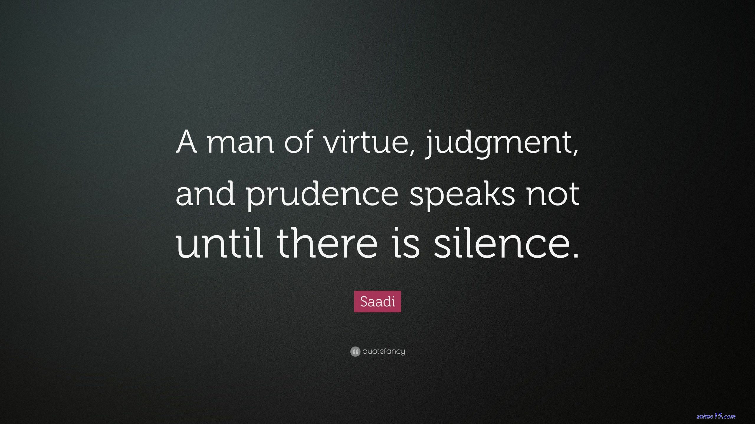 a man of virtue