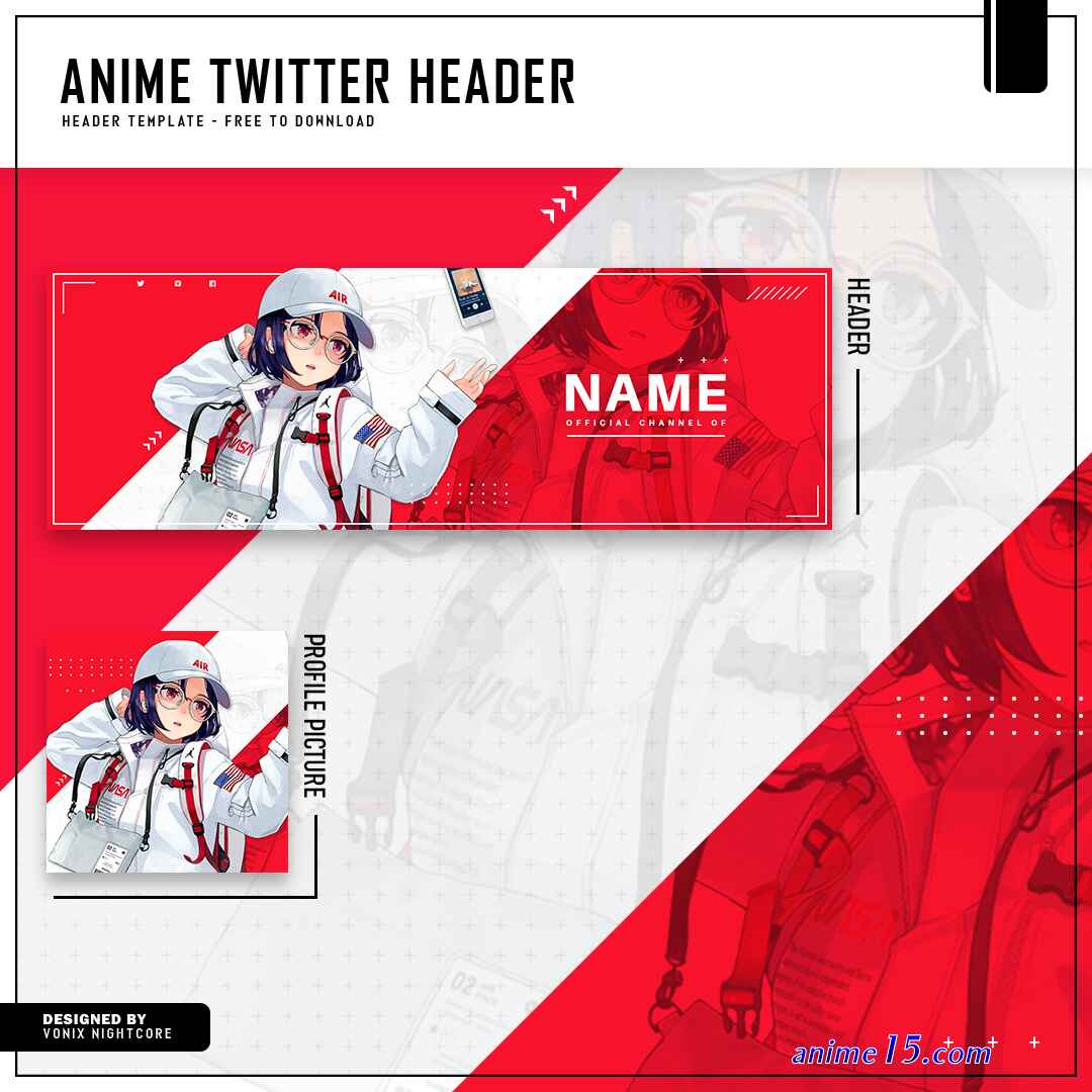 download twitter header anime