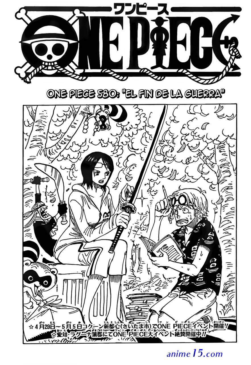 ver one pice capitulo 580
