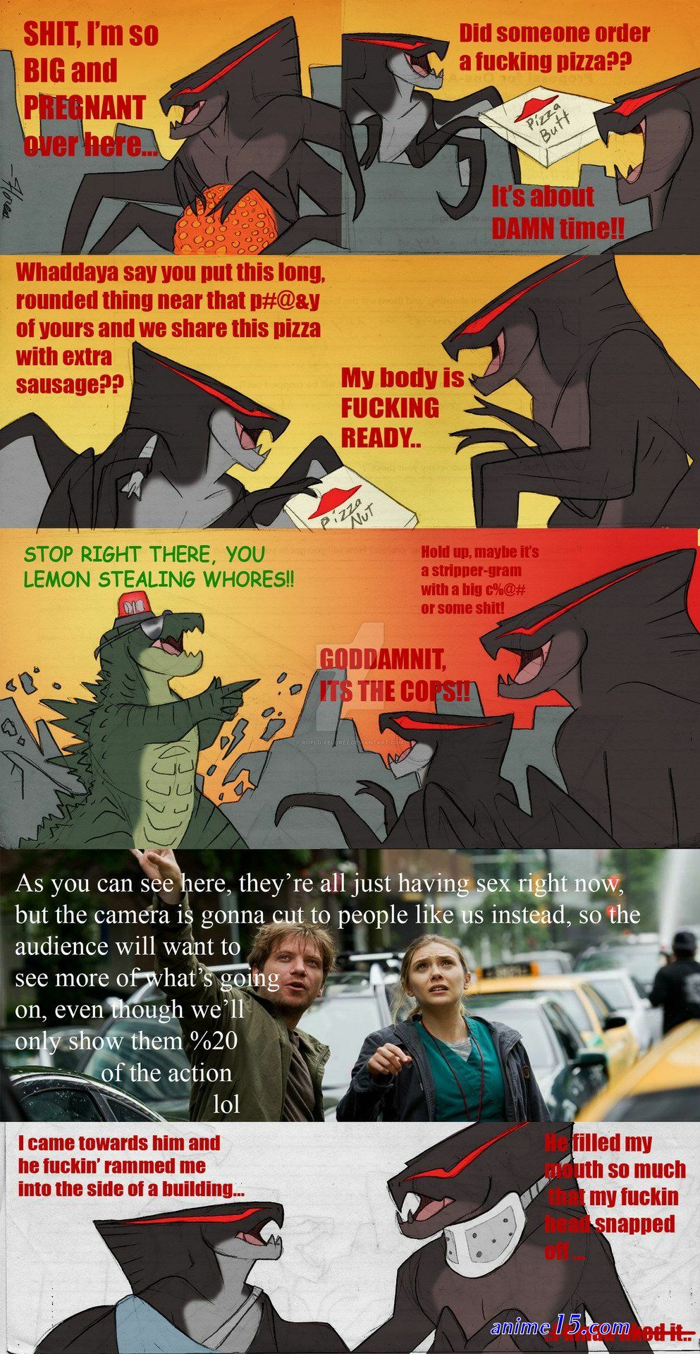 godzilla rips apart pussys porn comics