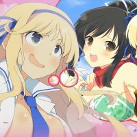 anime girl touching boob
