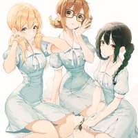 anime girl touching boob