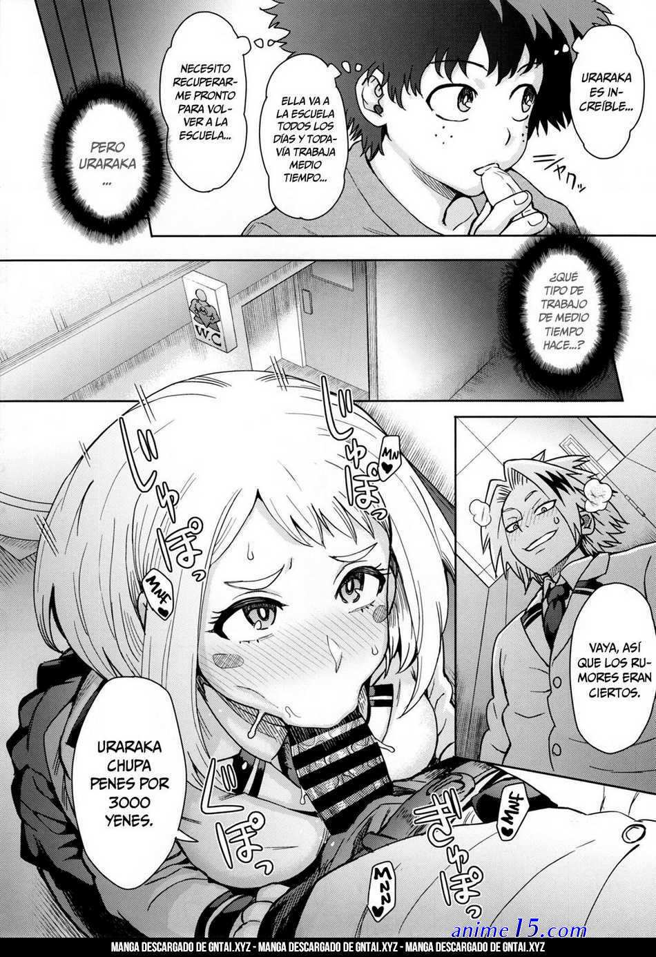 uraraka naked boobs comics
