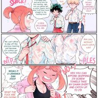 uraraka naked boobs comics