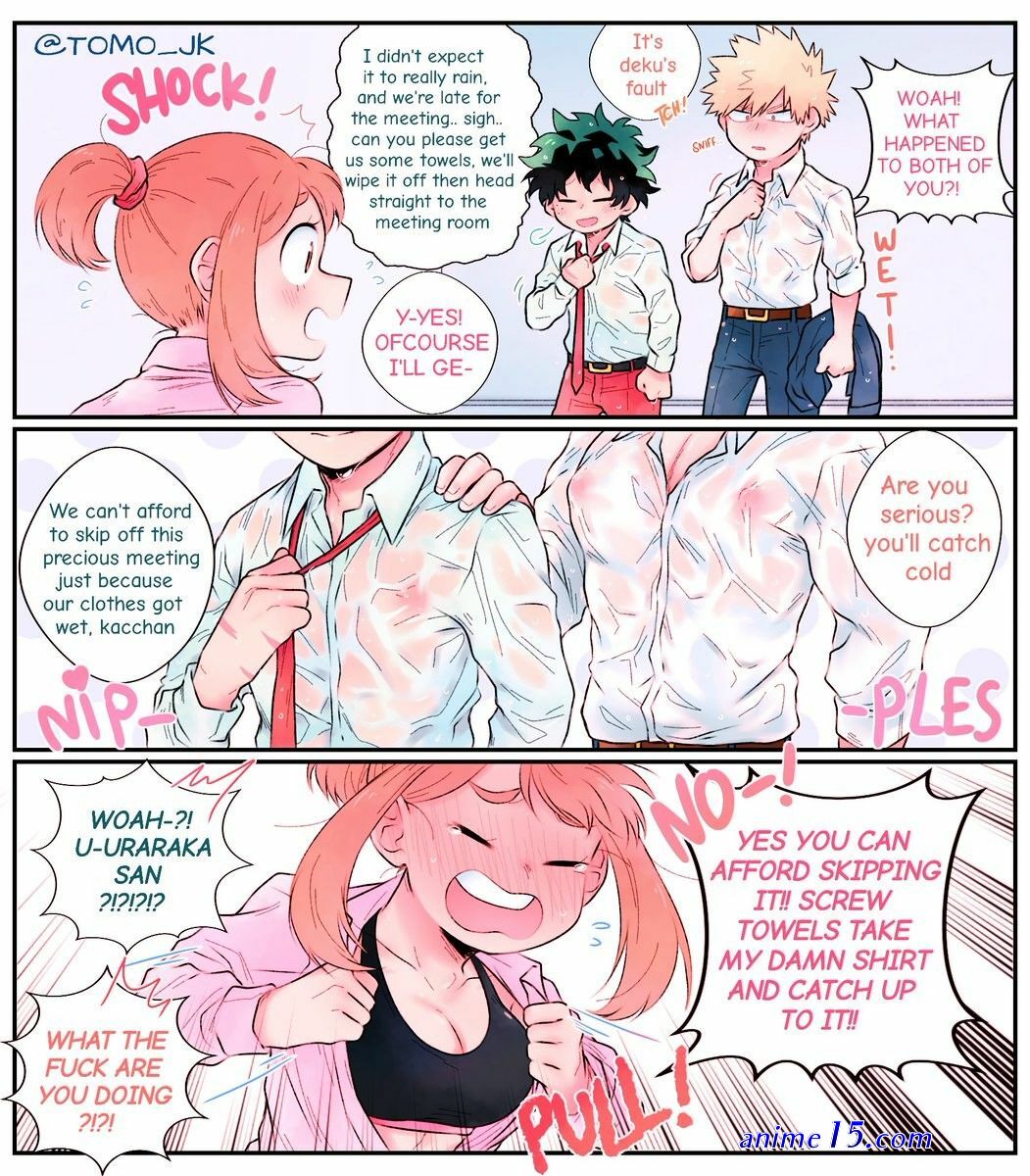 uraraka naked boobs comics