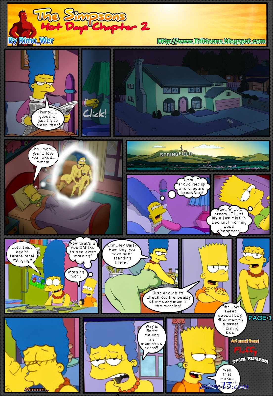 nude the simpsons comics