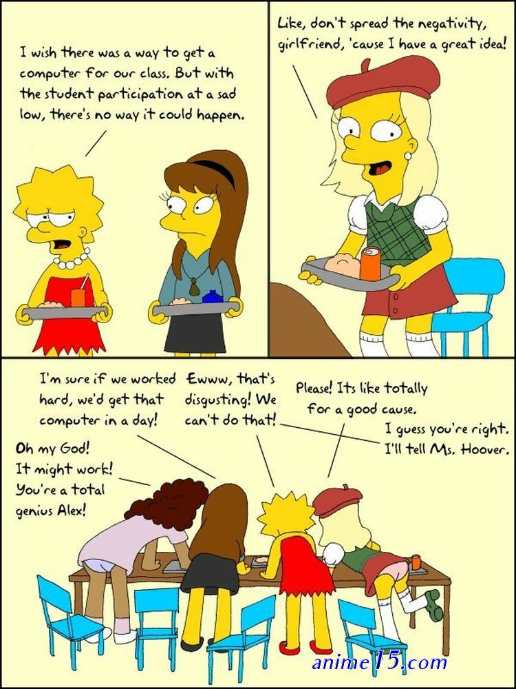 nude the simpsons comics