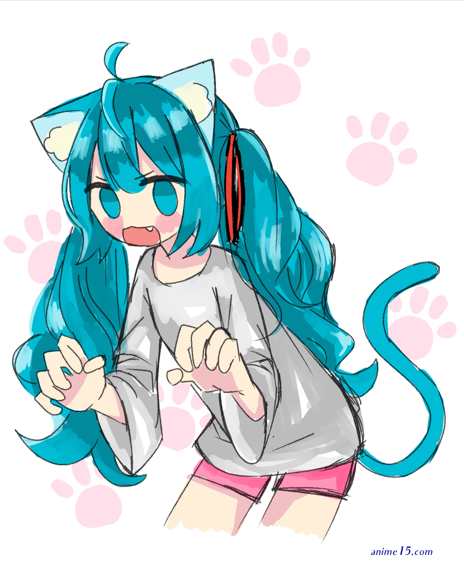 anime neko miku