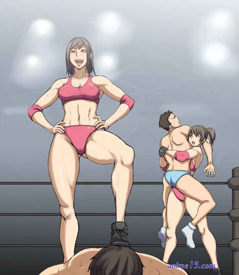 japan mixed wrestling femdom comics