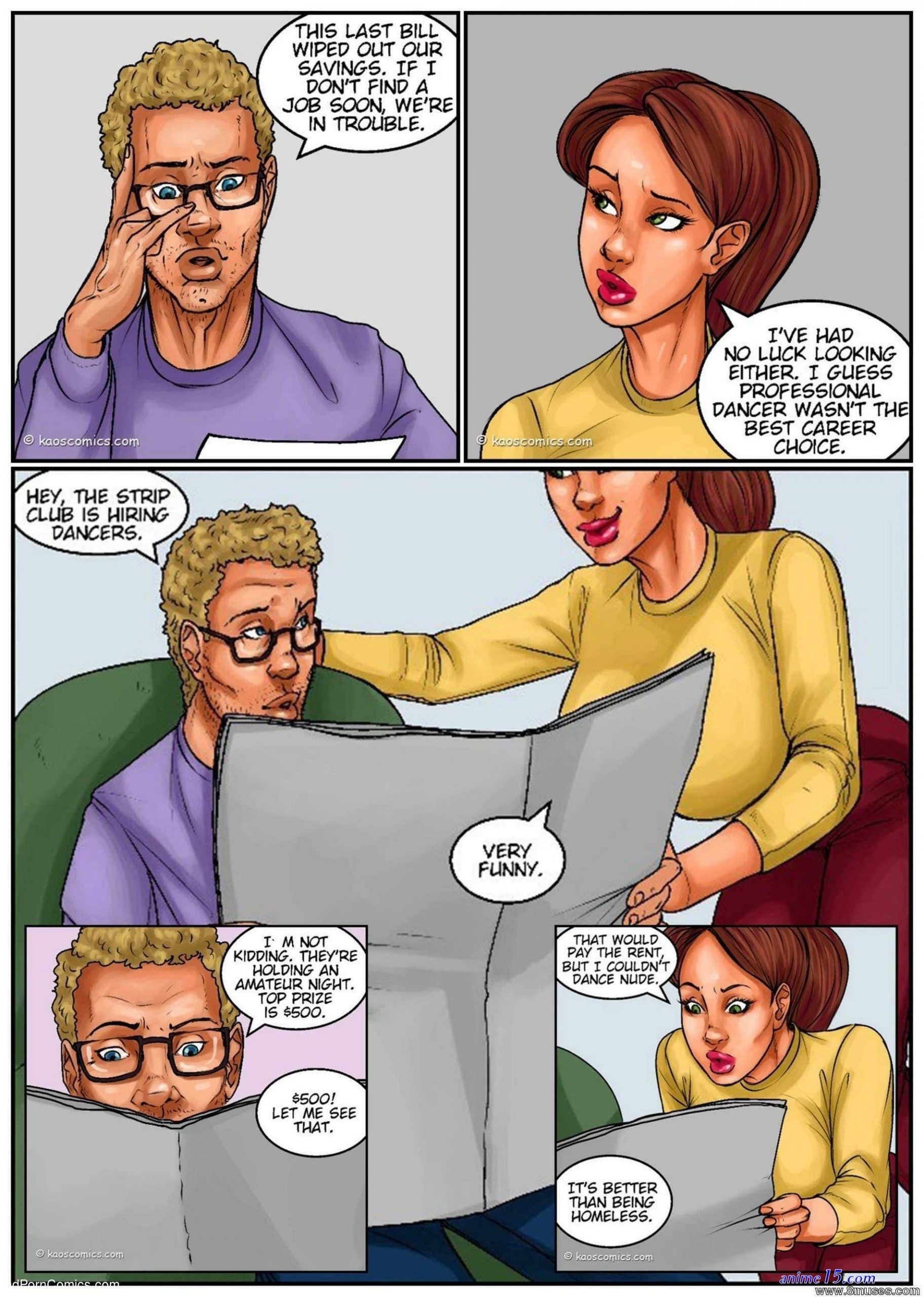 accidental nudity porn comics
