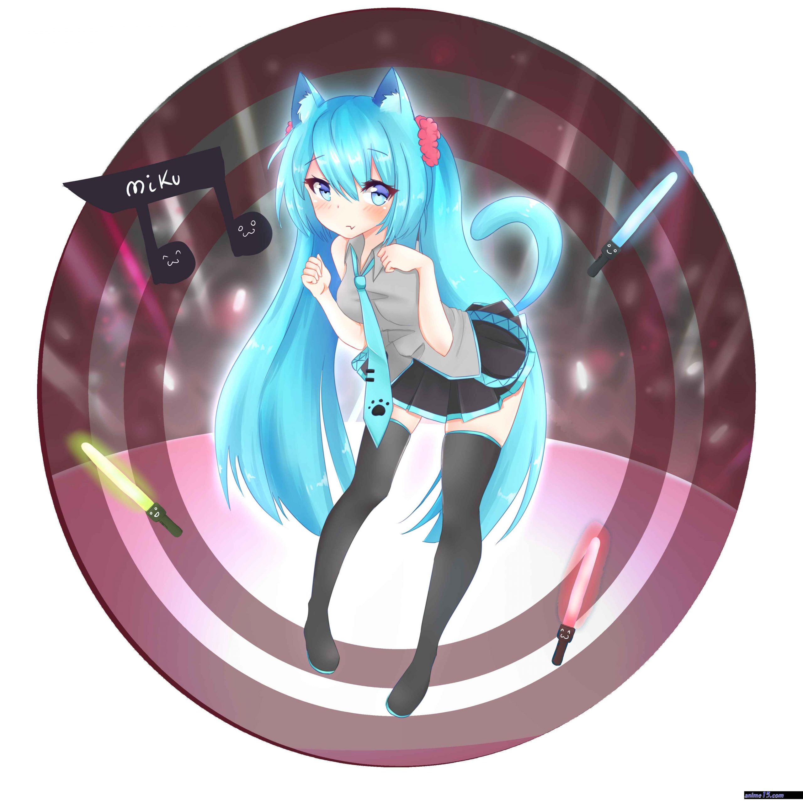 anime neko miku