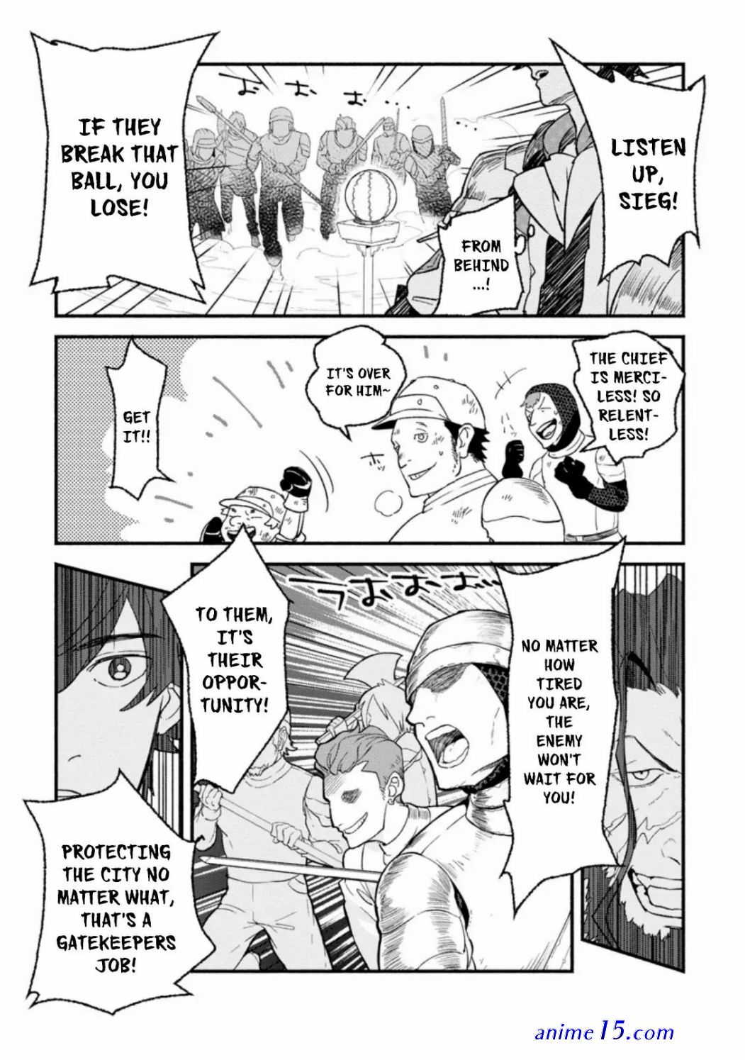 sono monban saikyou nitsuki: tsuihou sareta bougyo ryoku 9999 no senshi outo no monban toshite musou suru