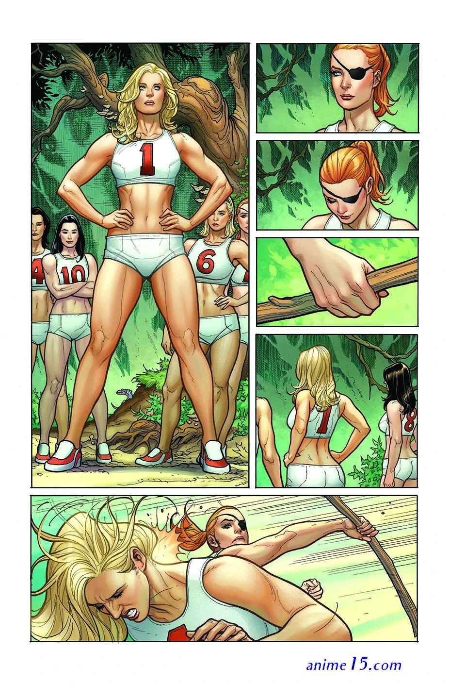 muscle catfight comics