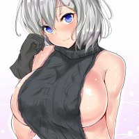 anime naked boob smother
