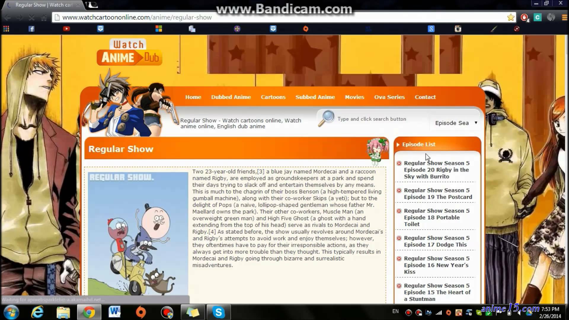 watchcartoon and animeonlin