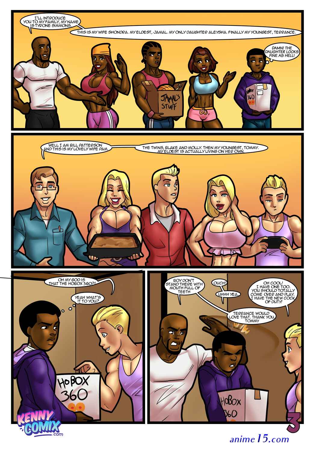 interracial cartoon porn comics