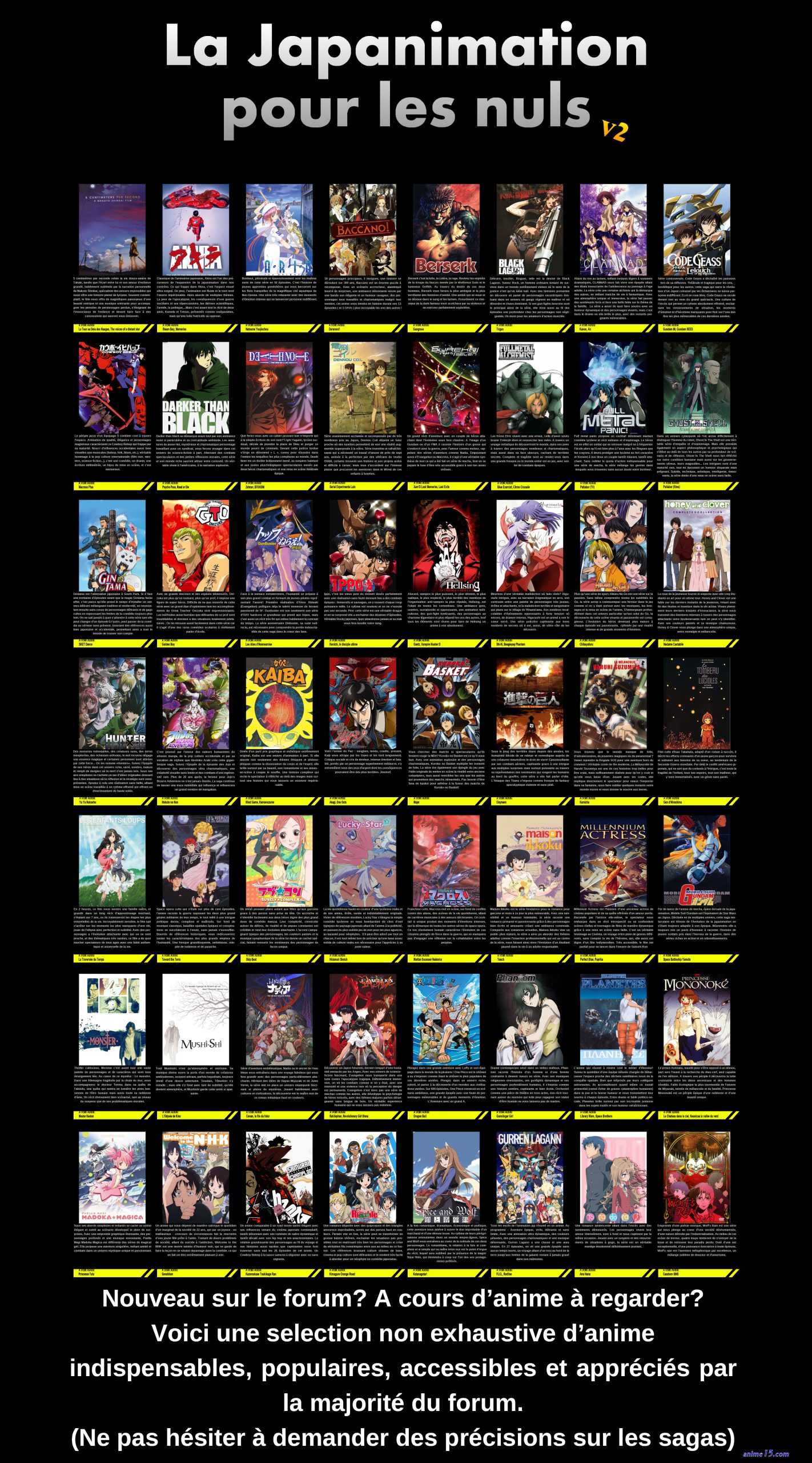 animes à regarder