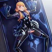 huge boob anime girl in latex bondage