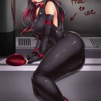 huge boob anime girl in latex bondage