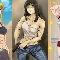 anime naked girls muscle