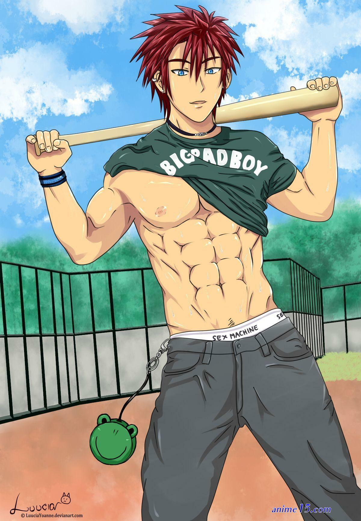 naked gay anime