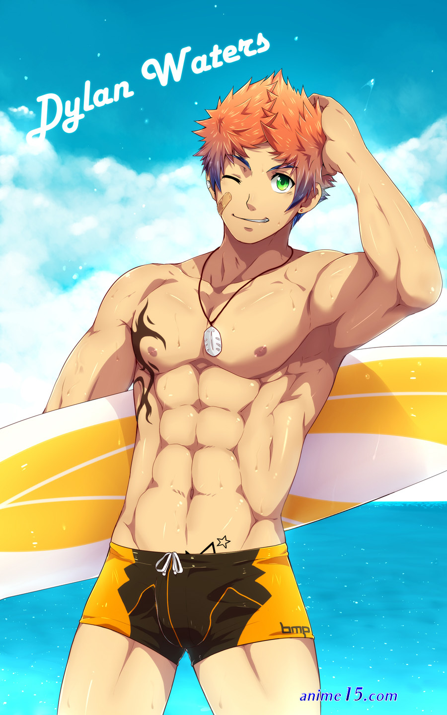 naked gay anime