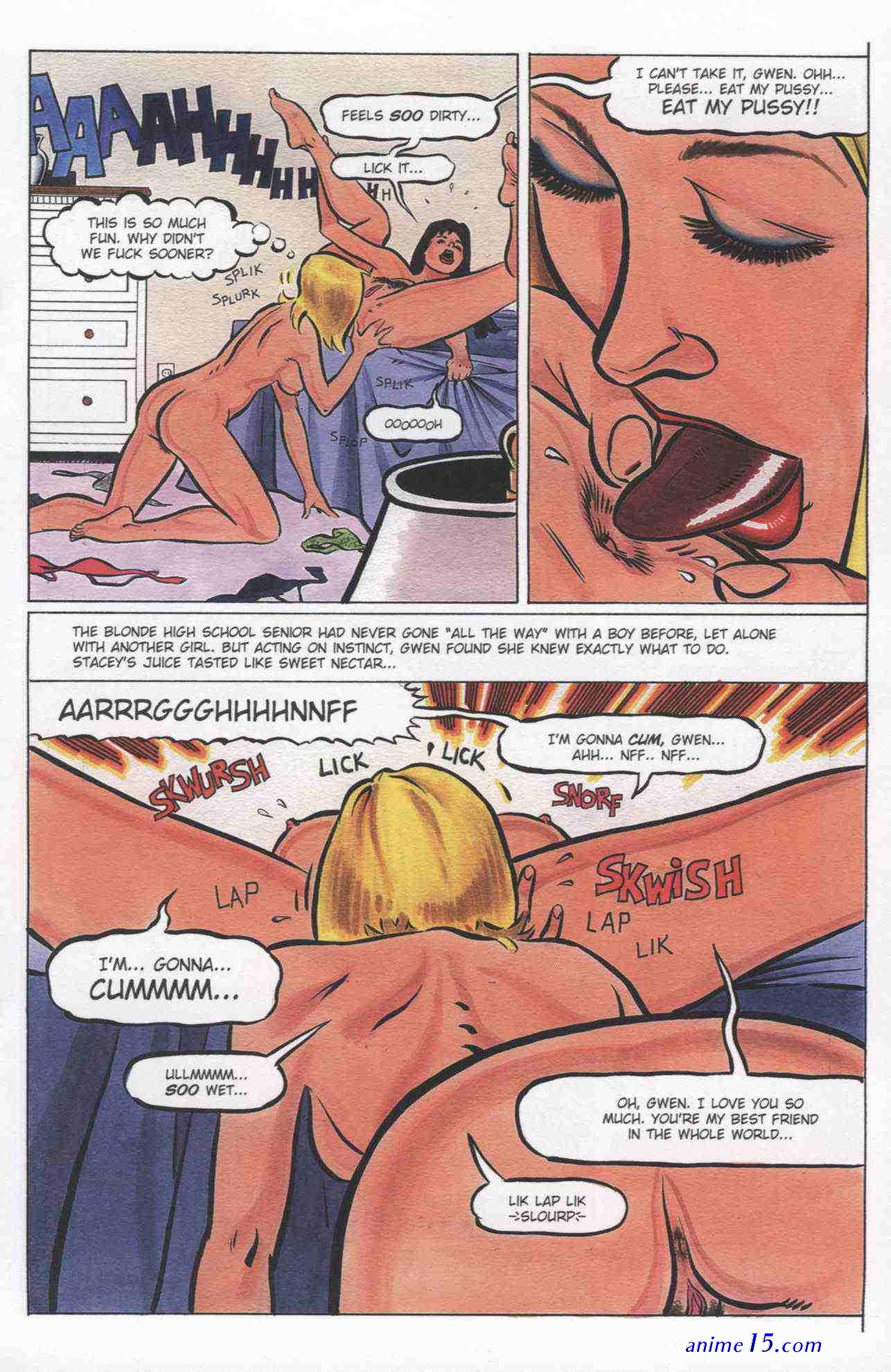 pussy eating anime comic