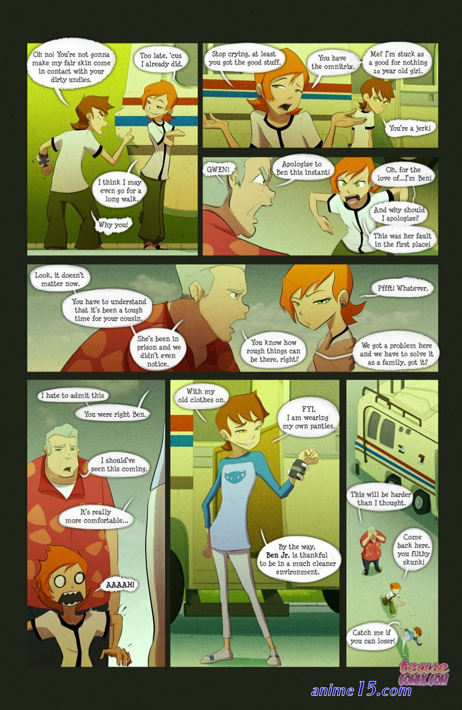 ben 10 x gwen porn comics
